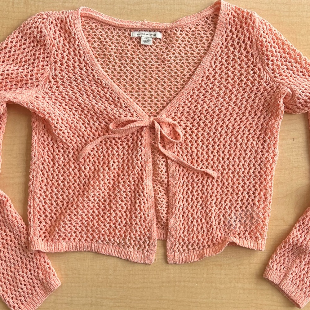 American Eagle Coral Knit Top
